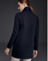 Chaqueta punto doble faz azul marino