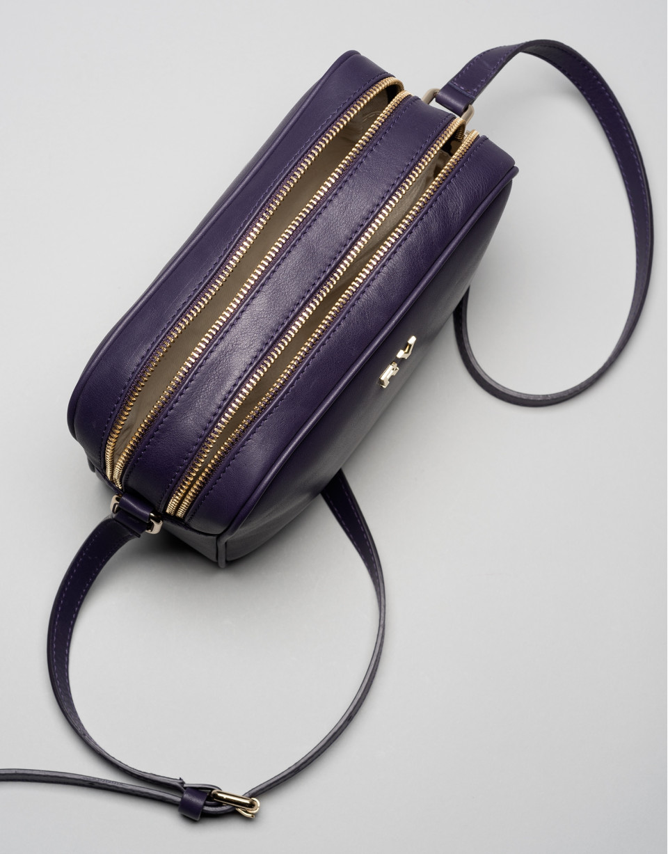 Dark violet Taylor leather shoulder bag