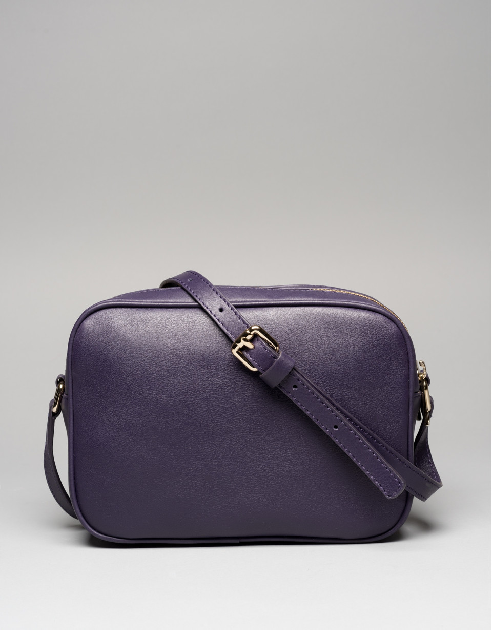 Dark violet Taylor leather shoulder bag