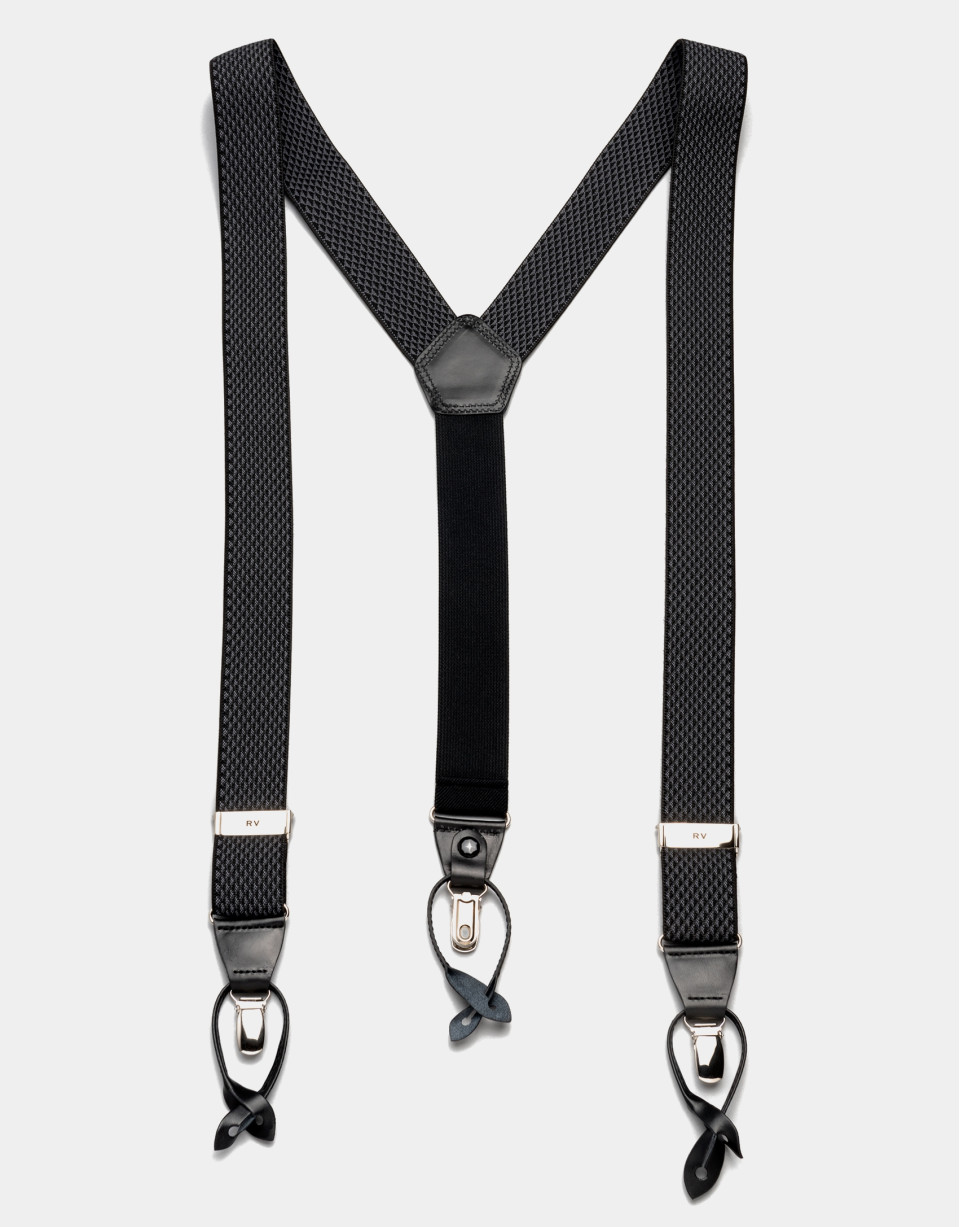 Honeycomb elastic suspenders 