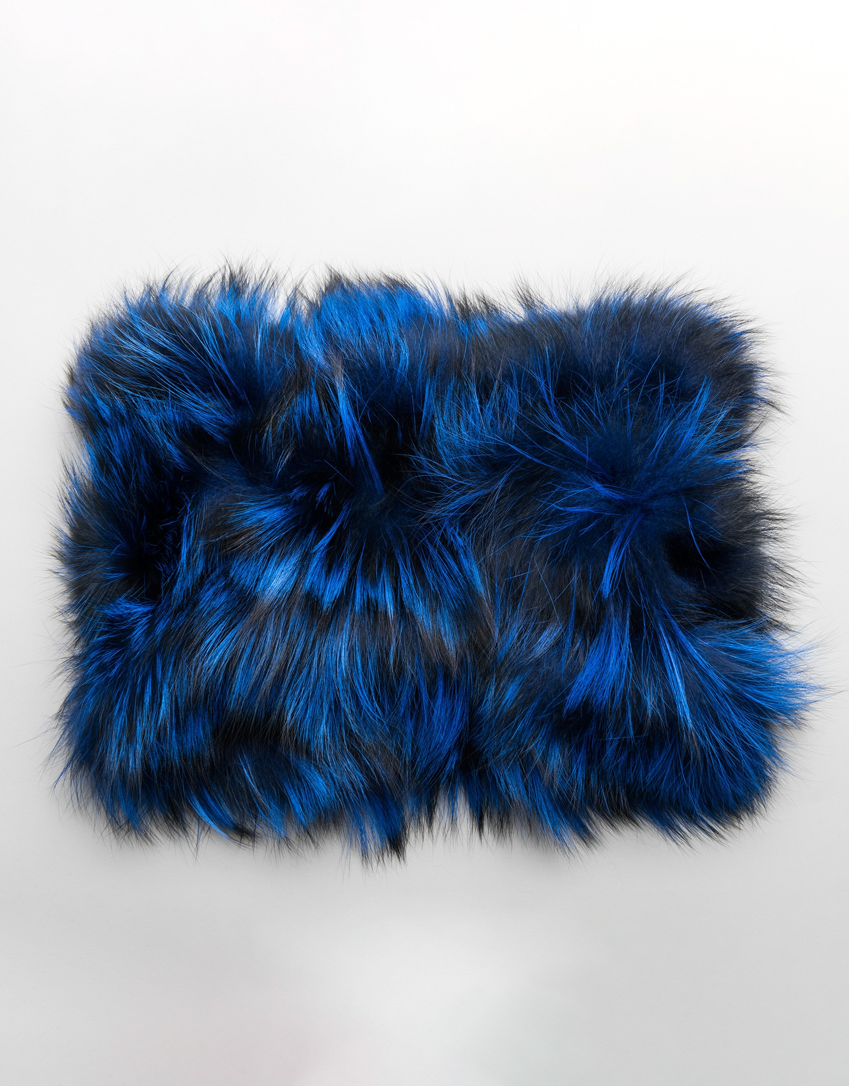Klein blue tubular fox collar