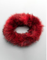 Red tubular fox collar