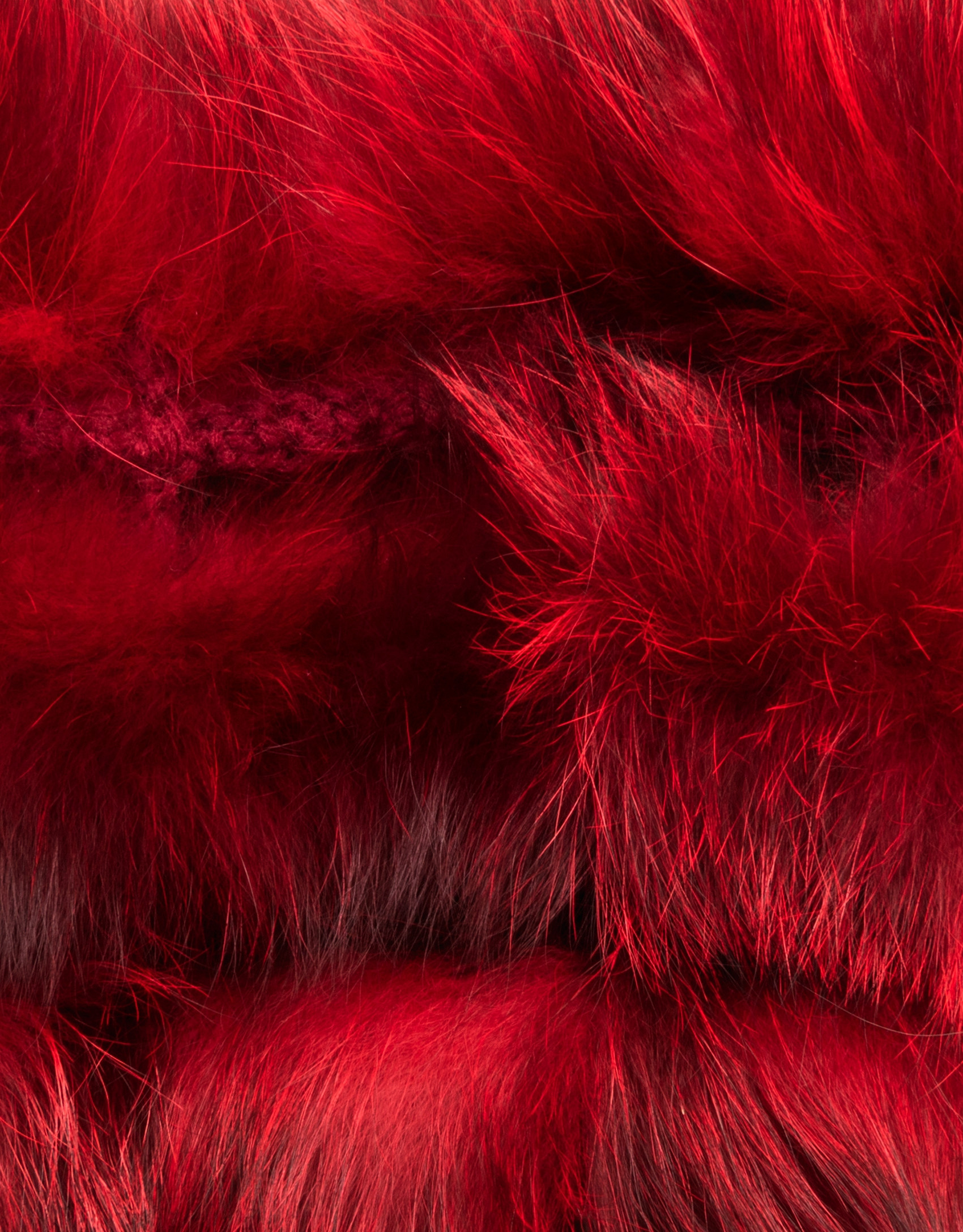 Cuello zorro tubular rojo