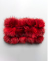 Red tubular fox collar