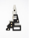 Broche Eiffel plateado