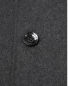 Gray wool three-quarter coat