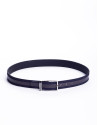 Suede and napa belt