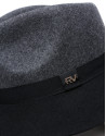 Sombrero fedora lana gris/negro