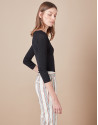 Beige striped, masculine cut, pants