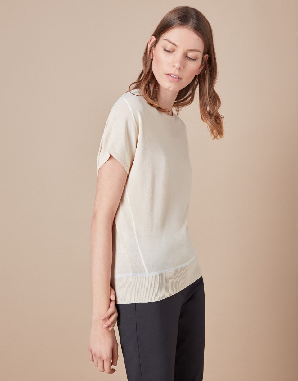 Jersey oversize beige