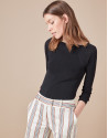 Jersey negro escote barco