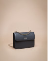 Mini black matte Pompidou shoulder bag