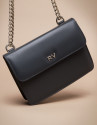Mini black matte Pompidou shoulder bag
