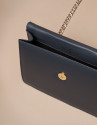 Mini black matte Pompidou shoulder bag