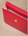 Mini red Pompidou shoulder bag