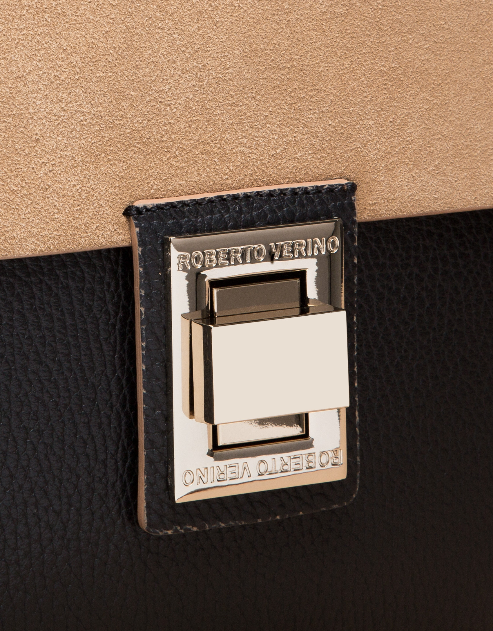 Black split  leather Gazel shoulder bag