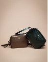 Bolso Taylor piel laminado cobre