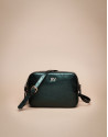 Green laminated leather Taylor bag