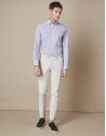 Pantalón chino algodón gris