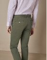Khaki cotton chinos