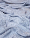 Chal jacquard floral azul
