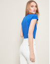 Beige sport pants with five pockets
