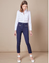 Pantalón pitillo azul
