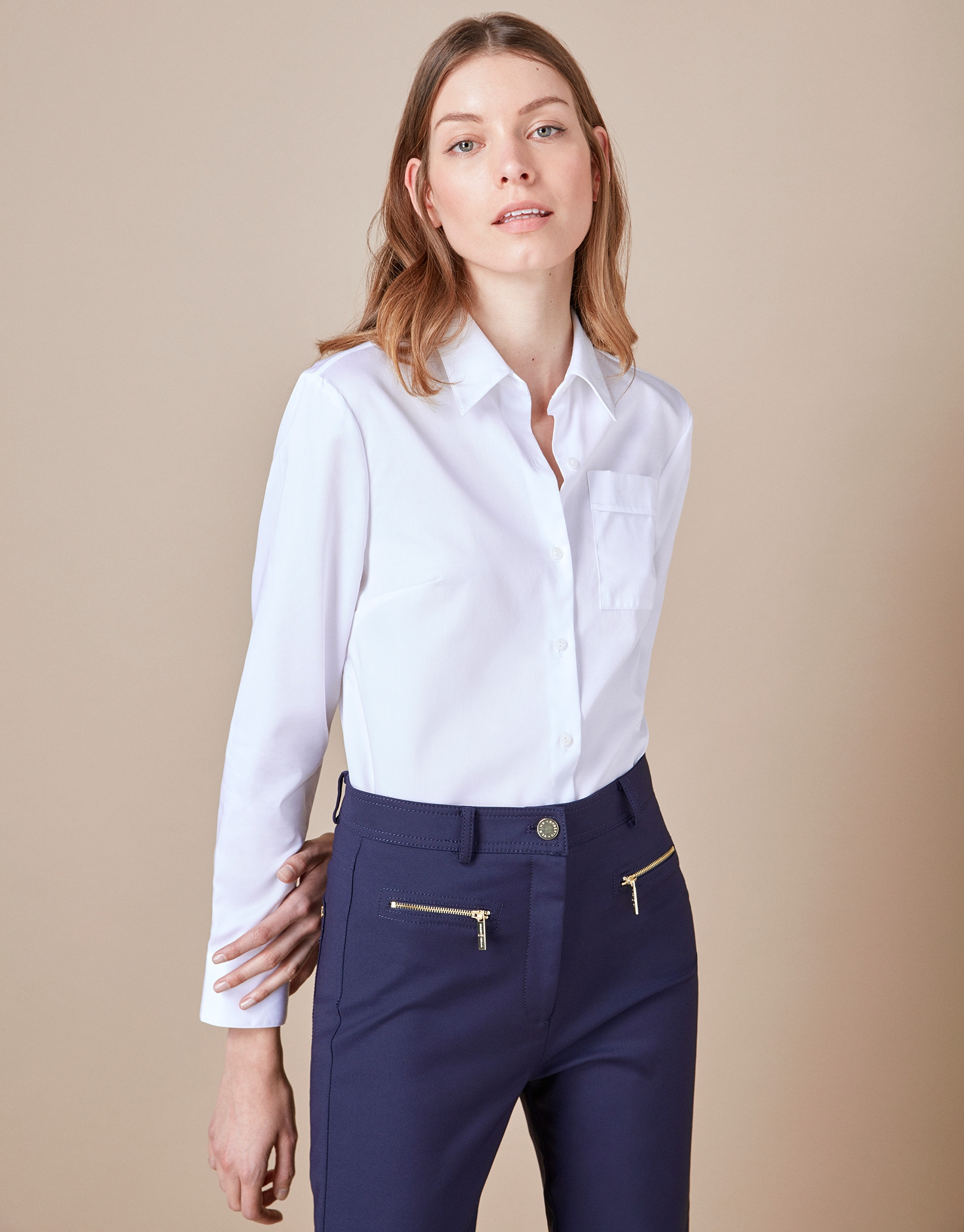 Blue cigarette pants