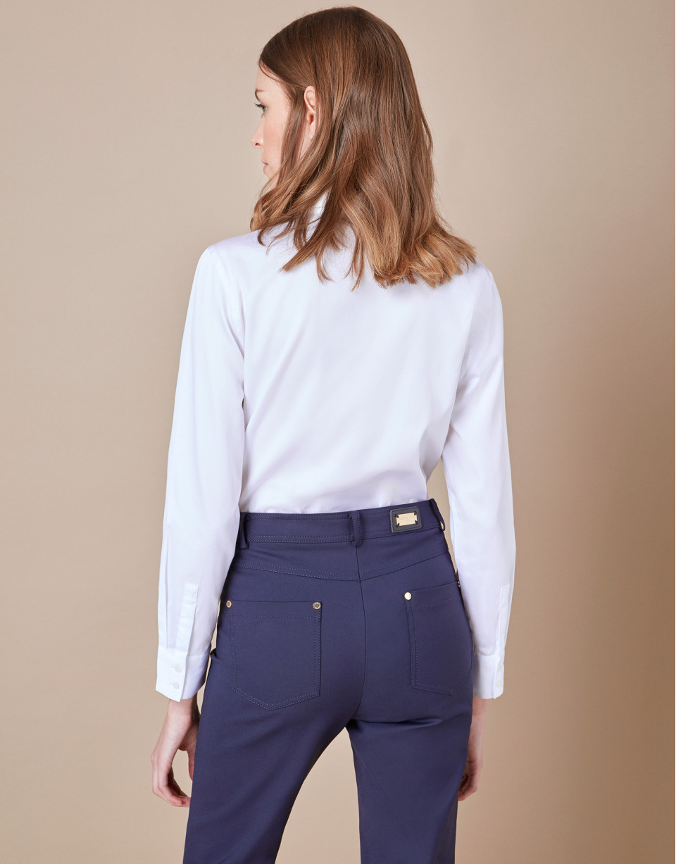 Blue cigarette pants