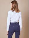 Blue cigarette pants