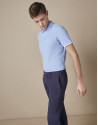Navy blue cotton chinos