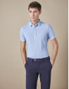 Navy blue cotton chinos