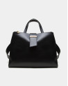 Black napa Paris tote bag