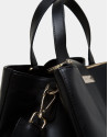Black napa Paris tote bag