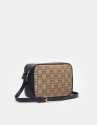 Blue canvas Taylor shoulder bag