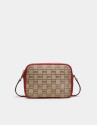 Red canvas Taylor shoulder bag