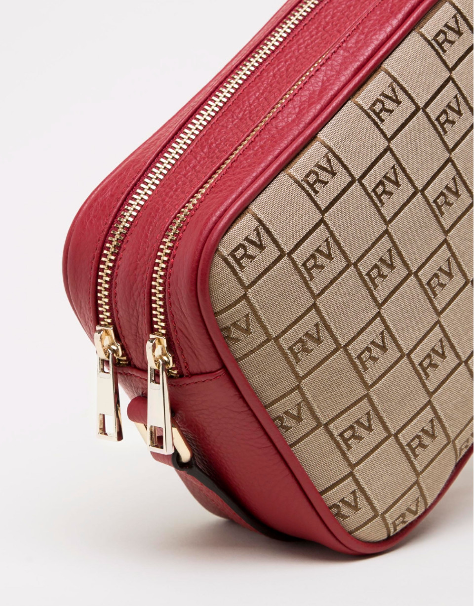 Red canvas Taylor shoulder bag