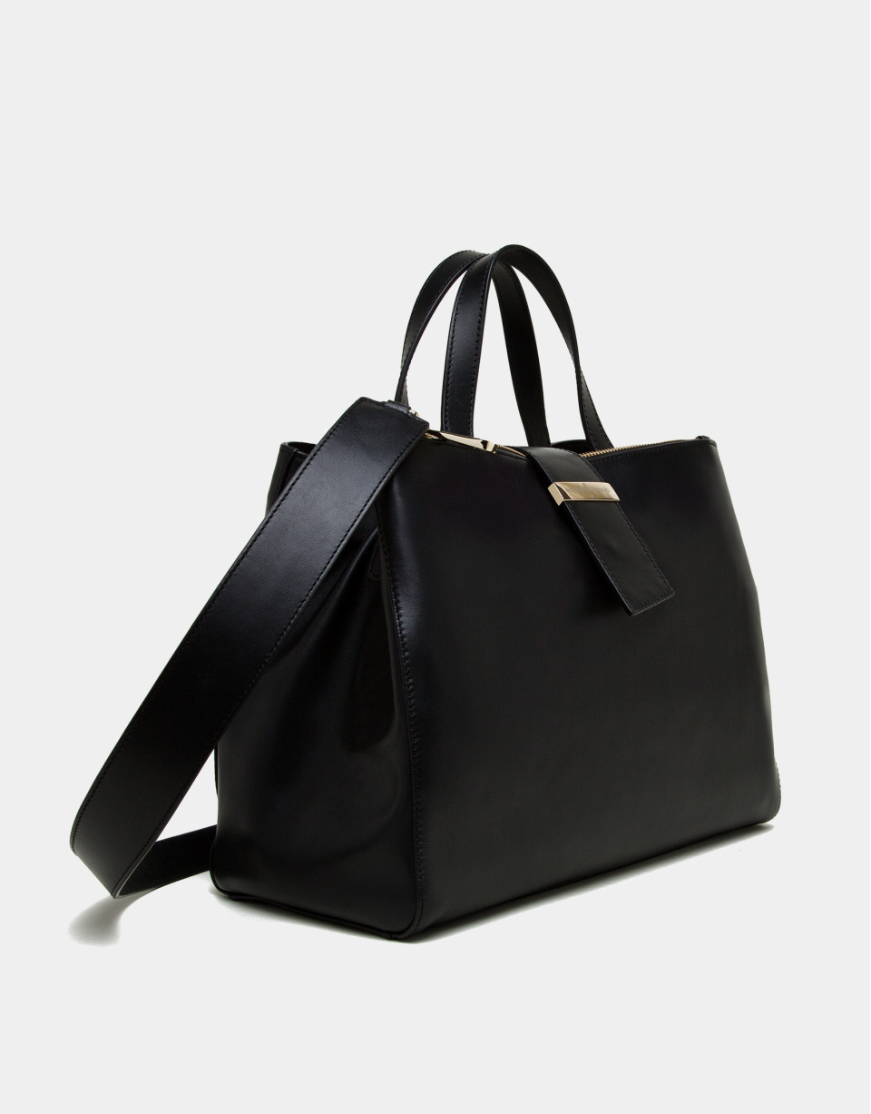 Bolso tote Paris napa negra