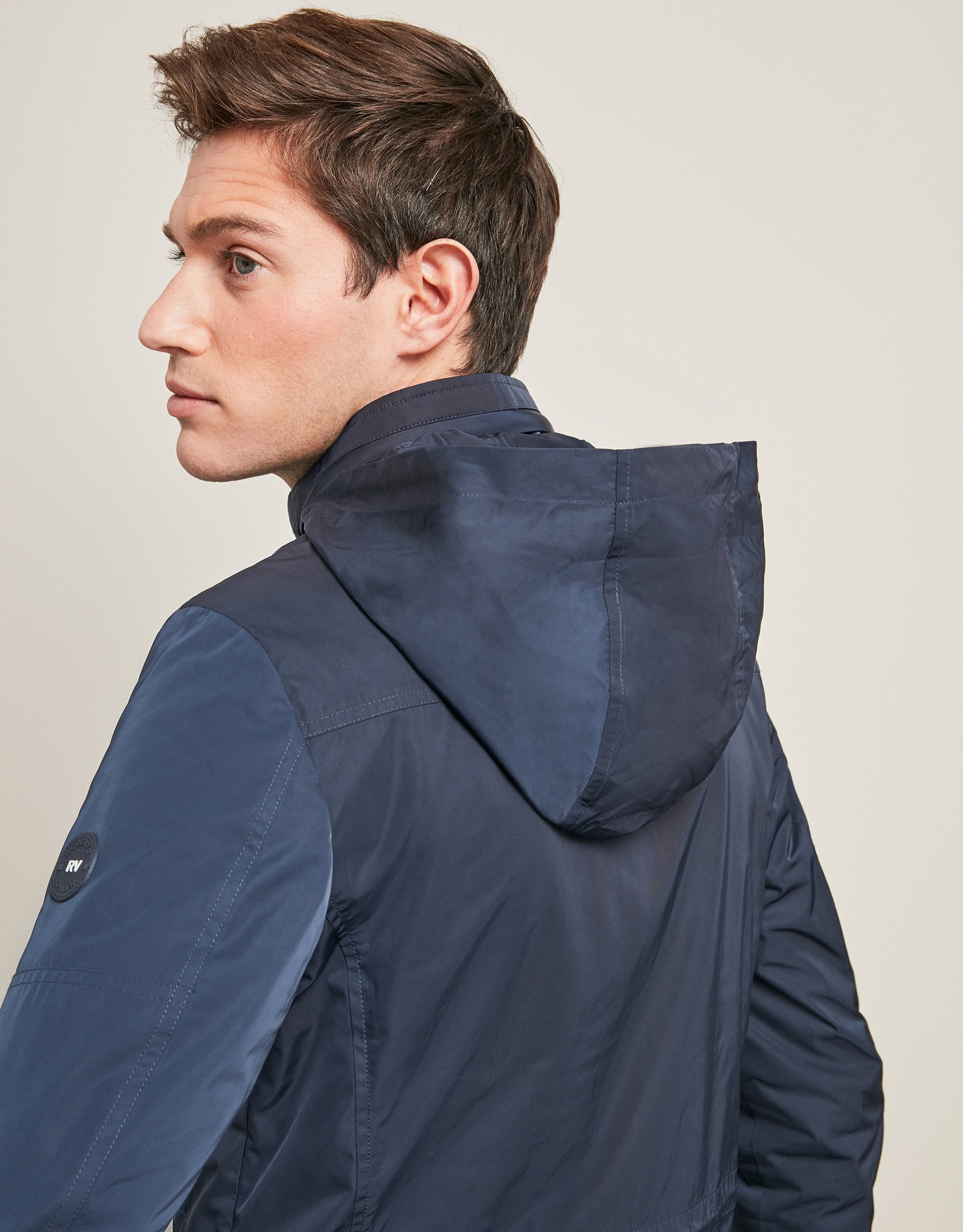 Parka cuatro bolsillos azul marino