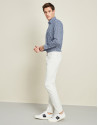 Pantalón cinco bolsillos blanco roto