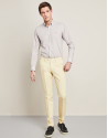 Yellow cotton/linen pants