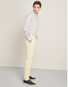 Yellow cotton/linen pants