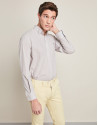 Yellow cotton/linen pants