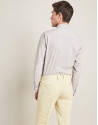 Yellow cotton/linen pants