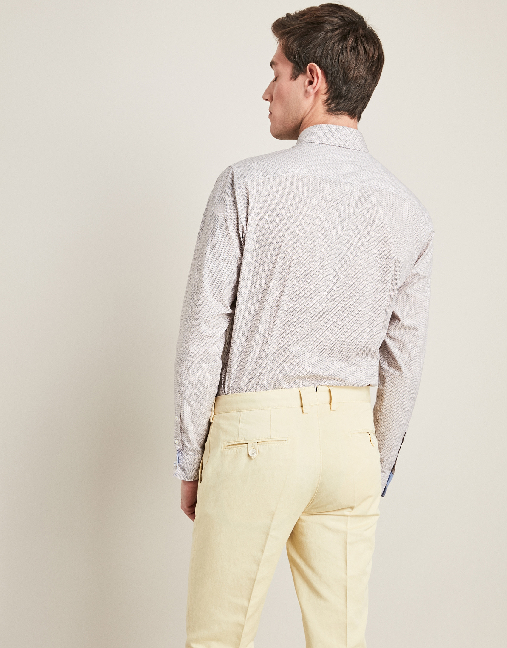 Yellow cotton/linen pants