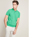 Green, pearl stitched, tricot structured t-shirt