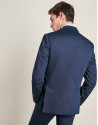 Navy blue cotton suit jacket