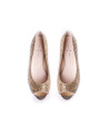 PARIS: Gilded glitter ballerinas