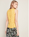 Ochre embroidered top