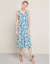 Blue double-breasted dress